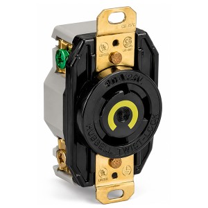 TOMA DE SEGURIDAD L5-30 HUBBEL/ EATON  SIN TAPA
