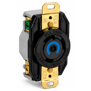 TOMA DE SEGURIDAD L6-30 HUBBEL/ EATON  SIN TAPA