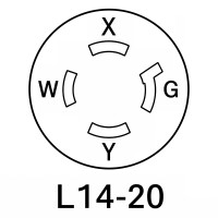 TOMA DE SEGURIDAD L14-20 INCRUSTAR