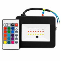 Reflector Led 20w IP 65 RGB MULTICOLOR Con control