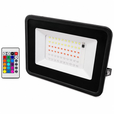 Reflector Led 50w IP 65 Luz RGB multicolor con control