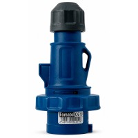 CLAVIJA 16 AMP 2P+T AZUL FAMATEL IP67