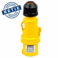 CLAVIJA 16 AMP 2P+T AMARILLO FAMATEL