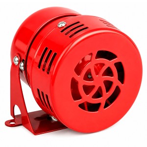 Mini Sirena 110V Metálico Rojo