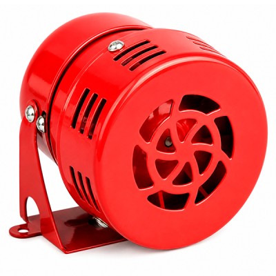 Mini Sirena 110V Metálico Rojo