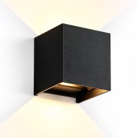 APLIQUE AJUSTABLE 6W NEGRO CUADRADO