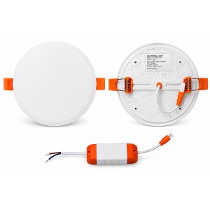 Panel Led FRAMELES 24W Redondo Incrustar Ajustable (TIPO PASTEL) Alta intensidad