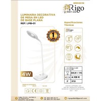 Lámpara Escritorio Led 3 Tonos RIGO