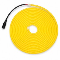 CINTA LED NEON 12v x 5 metros Color COMPLETA incluye Adaptador 5 Amp