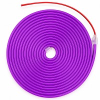 CINTA LED NEON 12v x 5 metros Color COMPLETA incluye Adaptador 5 Amp