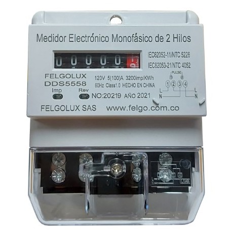 Medidor Monofásico Contador Electrónico - Paneles Solares Colombia