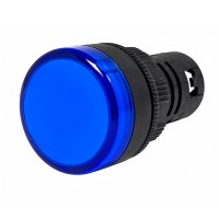 Piloto Led Luminoso 22mm Azul