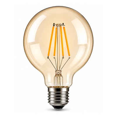 Bombillo Led Filamento Globo Golden G95 E27