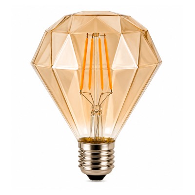 Bombillo Led Filamento E27 Pirámide Cálido