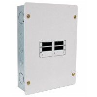 Tablero Trifásico 6 Circuitos sin puerta