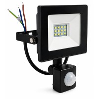 Reflector Led 10W con Sensor de Movimiento IP 65 Luz Blanca