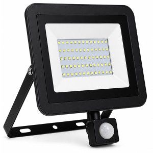 Reflector Led 50W con Sensor de Movimiento IP 65 Luz Blanca