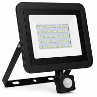 Reflector Led 50W con Sensor de Movimiento IP 65 Luz Blanca