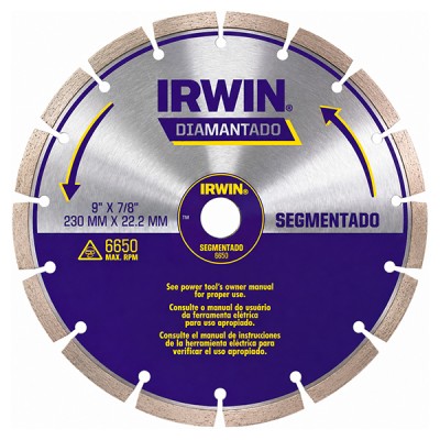Disco Diamantado Segmentado 9" irwin