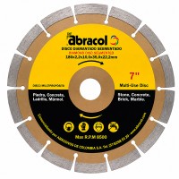 Disco Diamantado Segmentado 7" Abracol