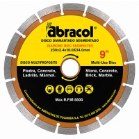 Disco Diamantado Segmentado 9" Abracol