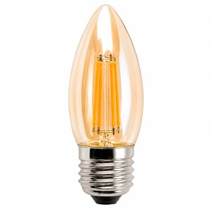 Bombillo Led Filamento E 27 Vela