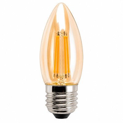 Bombillo Led Filamento E 27 Vela