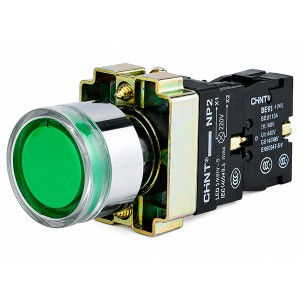 Pulsador  22 mm con Piloto