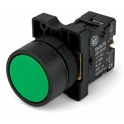Pulsador Verde 22 mm