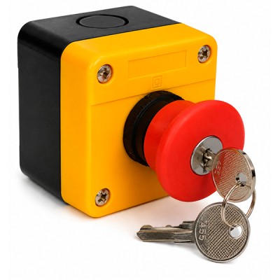 Parada de Emergencia 22 mm Con Caja Con Llave