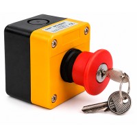 Parada de Emergencia 22 mm Con Caja Con Llave