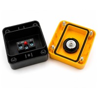 Parada de Emergencia 22 mm Con Caja Con Llave
