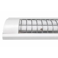 Lámpara Rejilla con 2 Tubos Led 18w T8