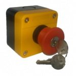 Parada de Emergencia 22 mm Con Caja Con Llave