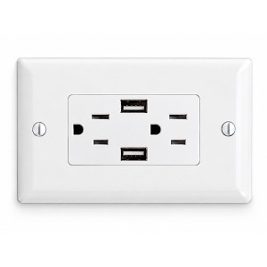 Toma Corriente Doble  + Puerto USB VESTA