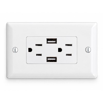 Toma Corriente Doble  + Puerto USB VESTA