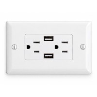 Toma Corriente Doble  + Puerto USB VESTA