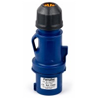 CLAVIJA 16 AMP 2P+T AZUL FAMATEL