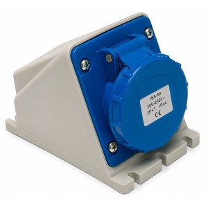 Toma Sobreponer 16AMP 2P+T AZUL  FAMATEL