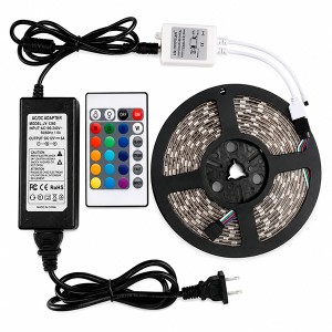 Cinta LED RGB de colores (12V) con Control y Adaptdor 5 amp