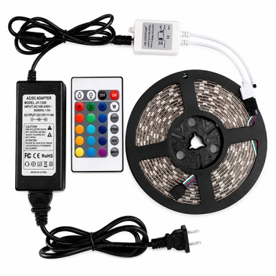 Cinta LED RGB de colores (12V) con Control y Adaptdor 5 amp