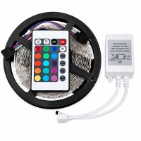 Cinta LED RGB de colores (12V) con Control y Adaptdor 5 amp