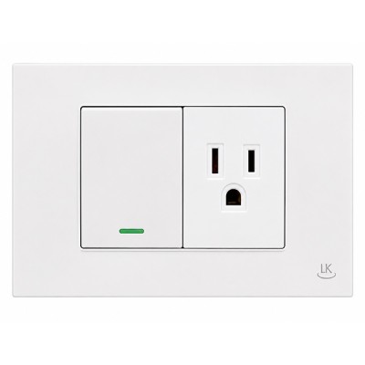 Interruptor + Tomacorriente LUMEK
