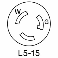 TOMA DE SEGURIDAD L5-15 HUBELL- EATON