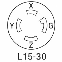 CLAVIJA DE SEGURIDAD NEMA L5-30 HUBBELL/ EATON
